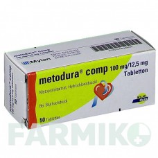 МЕТОДУРА (METODURA) таблетки 50 шт - Метопролол, Гідрохлоротіазид VIATRIS
