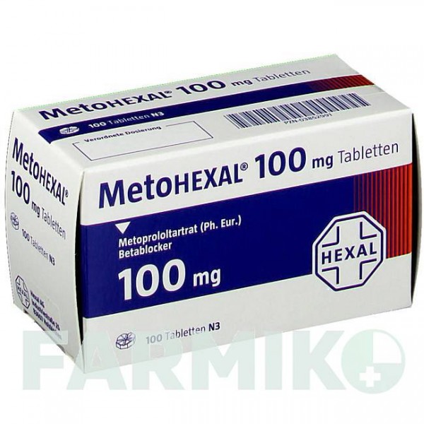 МЕТОГЕКСАЛ (METOHEXAL) 100 таблетки 100 шт - Метопролол HEXAL