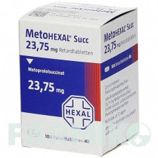 МЕТОГЕКСАЛ (METOHEXAL) 23,75 мг таблетки 100 шт - Метопролол HEXAL