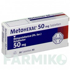МЕТОГЕКСАЛ (METOHEXAL) 50 таблетки 30 шт - Метопролол HEXAL