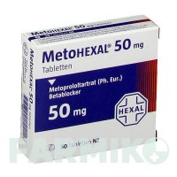 МЕТОГЕКСАЛ (METOHEXAL) 50 таблетки 50 шт - Метопролол HEXAL