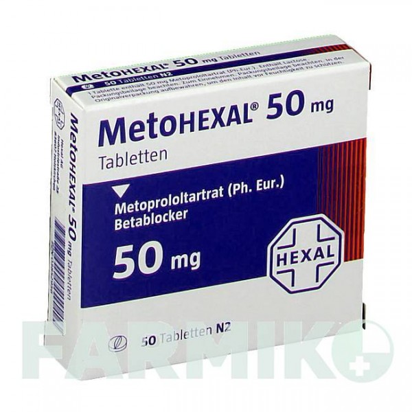 МЕТОГЕКСАЛ (METOHEXAL) 50 таблетки 50 шт - Метопролол HEXAL