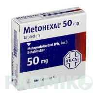 МЕТОГЕКСАЛ (METOHEXAL) 50 таблетки 100 шт - Метопролол HEXAL