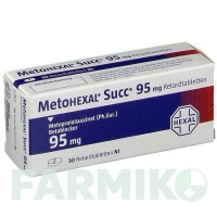 МЕТОГЕКСАЛ (METOHEXAL) 95 мг таблетки 30 шт - Метопролол HEXAL