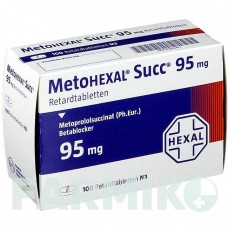 МЕТОГЕКСАЛ (METOHEXAL) 95 мг таблетки 100 шт - Метопролол HEXAL