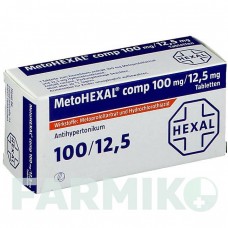 МЕТОГЕКСАЛ (METOHEXAL) таблетки 30 шт - Метопролол, Гидрохлоротиазид HEXAL
