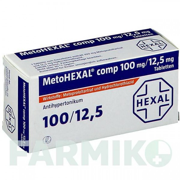 МЕТОГЕКСАЛ (METOHEXAL) таблетки 30 шт - Метопролол, Гидрохлоротиазид HEXAL