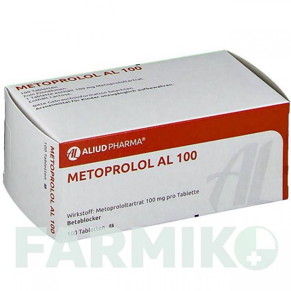 МЕТОПРОЛОЛ (METOPROLOL) 100 таблетки 100 шт - Метопролол ALIUD PHARMA