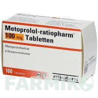 МЕТОПРОЛОЛ (METOPROLOL) 100 мг таблетки 100 шт - Метопролол RATIOPHARM