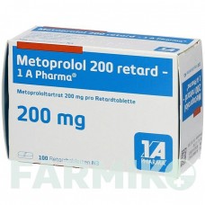 МЕТОПРОЛОЛ (METOPROLOL) 200 таблетки 100 шт - Метопролол 1 A PHARMA