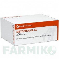МЕТОПРОЛОЛ (METOPROLOL) 200 таблетки 100 шт - Метопролол ALIUD PHARMA