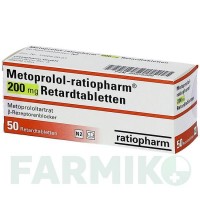 МЕТОПРОЛОЛ (METOPROLOL) 200 мг таблетки 50 шт - Метопролол RATIOPHARM