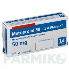 МЕТОПРОЛОЛ (METOPROLOL) 50 таблетки 30 шт - Метопролол 1 A PHARMA