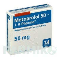 МЕТОПРОЛОЛ (METOPROLOL) 50 таблетки 50 шт - Метопролол 1 A PHARMA