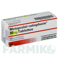 МЕТОПРОЛОЛ (METOPROLOL) 50 мг таблетки 50 шт - Метопролол RATIOPHARM