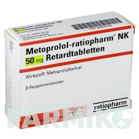 МЕТОПРОЛОЛ (METOPROLOL) 50 мг таблетки 30 шт - Метопролол RATIOPHARM