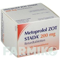 МЕТОПРОЛОЛ ЗОТ (METOPROLOL ZOT) 200 мг таблетки 100 шт - Метопролол STADAPHARM