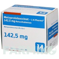 МЕТОПРОЛОЛСУКЦИНАТ (METOPROLOLSUCCINAT) 142,5 таблетки 30 шт - Метопролол 1 A PHARMA