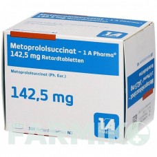 МЕТОПРОЛОЛСУКЦИНАТ (METOPROLOLSUCCINAT) 142,5 таблетки 30 шт - Метопролол 1 A PHARMA