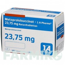 МЕТОПРОЛОЛСУКЦИНАТ (METOPROLOLSUCCINAT) 23,75 таблетки 100 шт - Метопролол 1 A PHARMA