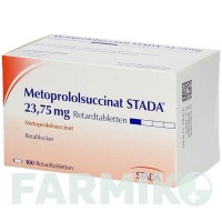 МЕТОПРОЛОЛСУКЦИНАТ (METOPROLOLSUCCINAT) 23,75 мг таблетки 100 шт - Метопролол STADAPHARM