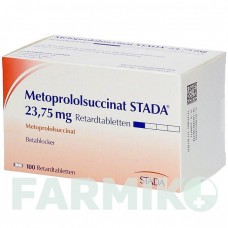 МЕТОПРОЛОЛСУКЦИНАТ (METOPROLOLSUCCINAT) 23,75 мг таблетки 100 шт - Метопролол STADAPHARM