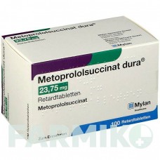 МЕТОПРОЛОЛСУКЦИНАТ (METOPROLOLSUCCINAT) 23,75 мг таблетки 100 шт - Метопролол VIATRIS