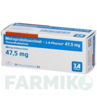 МЕТОПРОЛОЛСУКЦИНАТ (METOPROLOLSUCCINAT) 47,5 таблетки 50 шт - Метопролол 1 A PHARMA
