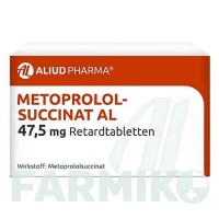 МЕТОПРОЛОЛСУКЦИНАТ (METOPROLOLSUCCINAT) 47,5 мг таблетки 30 шт - Метопролол ALIUD PHARMA