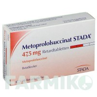 МЕТОПРОЛОЛСУКЦИНАТ (METOPROLOLSUCCINAT) 47,5 мг таблетки 30 шт - Метопролол STADAPHARM