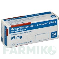 МЕТОПРОЛОЛСУКЦИНАТ (METOPROLOLSUCCINAT) 95 таблетки 30 шт - Метопролол 1 A PHARMA