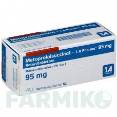 МЕТОПРОЛОЛСУКЦИНАТ (METOPROLOLSUCCINAT) 95 таблетки 50 шт - Метопролол 1 A PHARMA