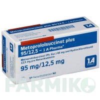 МЕТОПРОЛОЛСУКЦИНАТ (METOPROLOLSUCCINAT) 95/12,5 таблетки 50 шт - Метопролол, Гідрохлоротіазид 1 A PHARMA