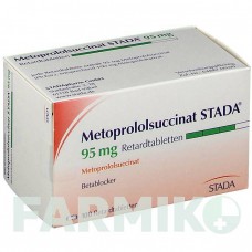 МЕТОПРОЛОЛСУКЦИНАТ (METOPROLOLSUCCINAT) 95 мг таблетки 100 шт - Метопролол STADAPHARM