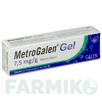 МЕТРОГАЛЕН (METROGALEN) 7,5 мг/г гель 50 г - Метронідазол GALENPHARMA