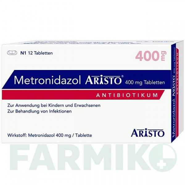 МЕТРОНИДАЗОЛ (METRONIDAZOL) 400 мг таблетки 12 шт - Метронидазол ARISTO PHARMA