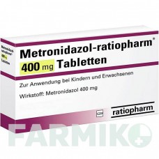 МЕТРОНИДАЗОЛ (METRONIDAZOL) 400 мг таблетки 20 шт - Метронидазол RATIOPHARM