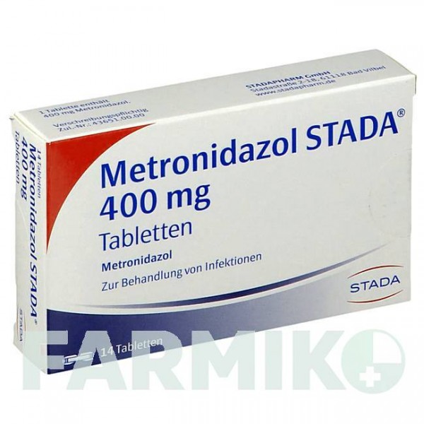 МЕТРОНИДАЗОЛ (METRONIDAZOL) 400 мг таблетки 14 шт - Метронидазол STADAPHARM