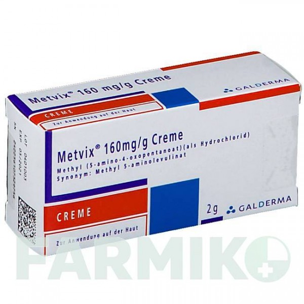 МЕТВИКС (METVIX) 160 мг/г крем 2 г - Метиламинолевулинат GALDERMA