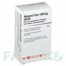 МЕТИПРЕД (METYPRED) 1000 мг порошок 1 шт - Метилпреднизолон GALENPHARMA