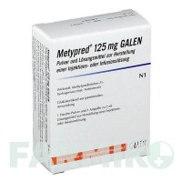 МЕТИПРЕД (METYPRED) 125 мг порошок 1 шт - Метилпреднизолон GALENPHARMA
