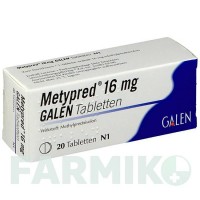 МЕТИПРЕД (METYPRED) 16 мг таблетки 20 шт - Метилпреднизолон GALENPHARMA