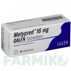МЕТИПРЕД (METYPRED) 16 мг таблетки 30 шт - Метилпреднизолон GALENPHARMA