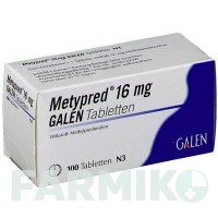 МЕТИПРЕД (METYPRED) 16 мг таблетки 100 шт - Метилпреднізолон GALENPHARMA