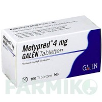 МЕТИПРЕД (METYPRED) 4 мг таблетки 100 шт - Метилпреднізолон GALENPHARMA