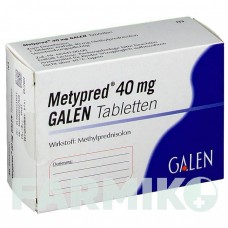 МЕТИПРЕД (METYPRED) 40 мг таблетки 50 шт - Метилпреднизолон GALENPHARMA