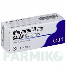МЕТИПРЕД (METYPRED) 8 мг таблетки 10 шт - Метилпреднизолон GALENPHARMA