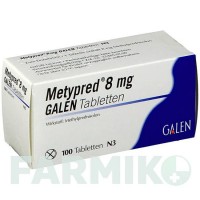 МЕТИПРЕД (METYPRED) 8 мг таблетки 100 шт - Метилпреднізолон GALENPHARMA