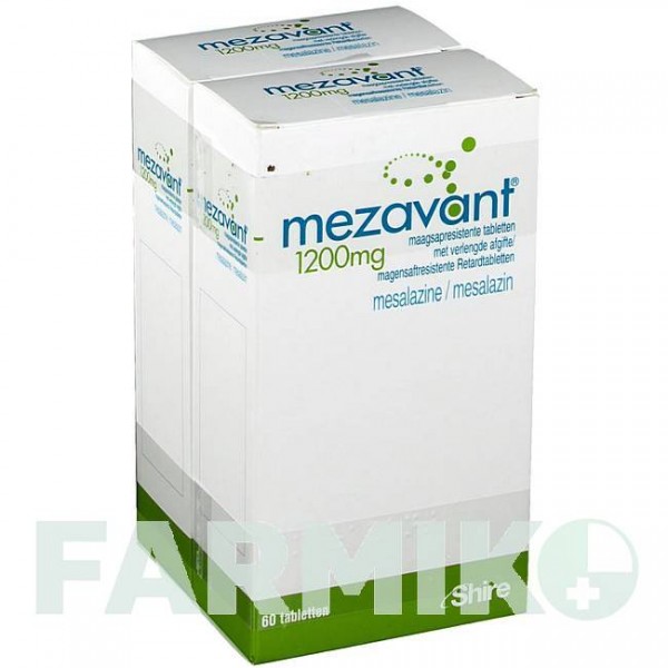 МЕЗАВАНТ (MEZAVANT) 1200 мг таблетки 120 шт - Месалазин CC PHARMA
