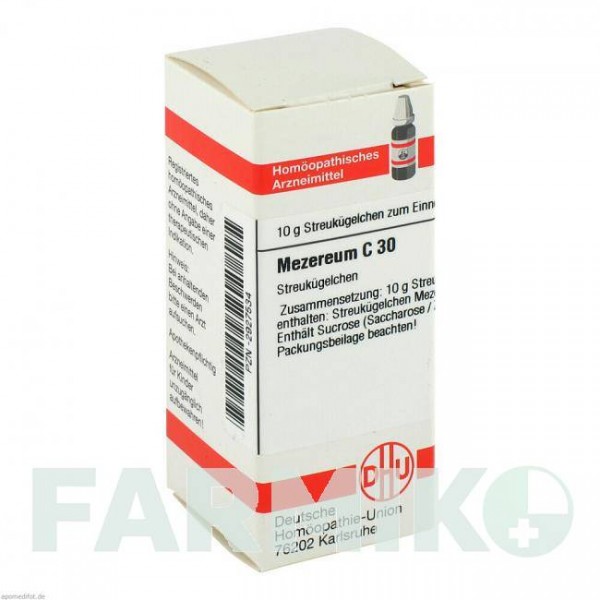 МЕЗЕРЕУМ (MEZEREUM) C 30 глобули 10 г - Гомеопатия DHU